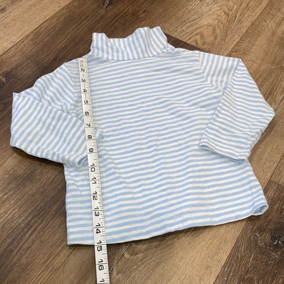 Bailey Boys Blue & White Stripe Turtleneck Shirt Top Undershirt Layer Winter 4T - Picture 4 of 10